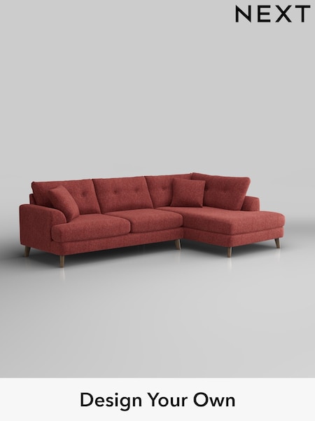 Cotswold Chenille/Dark Terracotta Orange Parker Buttoned Back (W42834) | £2,425