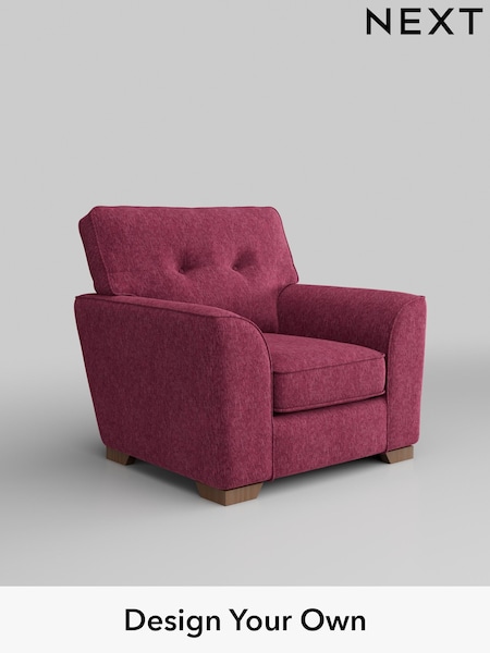Cotswold Chenille/Dark Raspberry Pink Stamford Buttoned Back (W42836) | £799