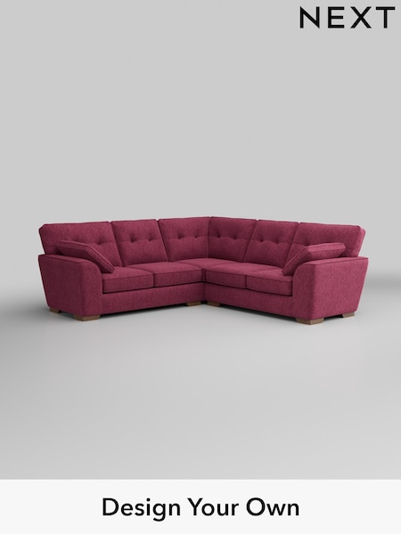 Cotswold Chenille/Dark Raspberry Pink Stamford Buttoned Back (W42836) | £2,425
