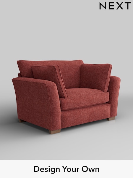 Cotswold Chenille/Dark Terracotta Orange Heath Highback (W42844) | £850