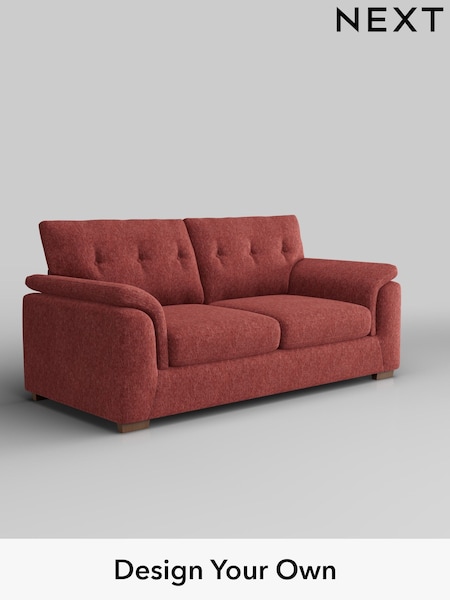 Cotswold Chenille/Dark Terracotta Orange Hayden Buttoned Back (W42849) | £1,225