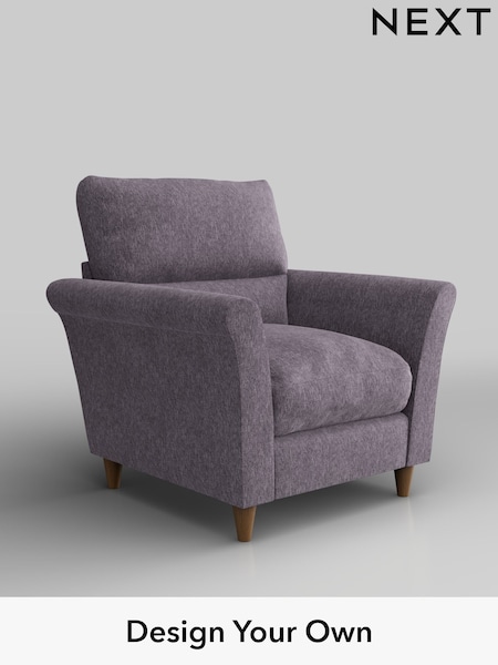 Cotswold Chenille/Light Lilac Purple Hartley Highback Relaxed Sit (W42862) | £875