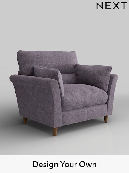 Cotswold Chenille/Light Lilac Purple Hartley Highback Relaxed Sit (W42862) | £975