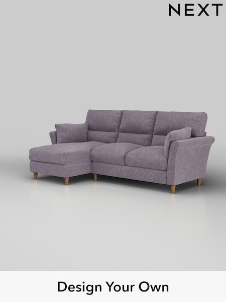Cotswold Chenille/Light Lilac Purple Hartley Highback Relaxed Sit (W42862) | £1,950