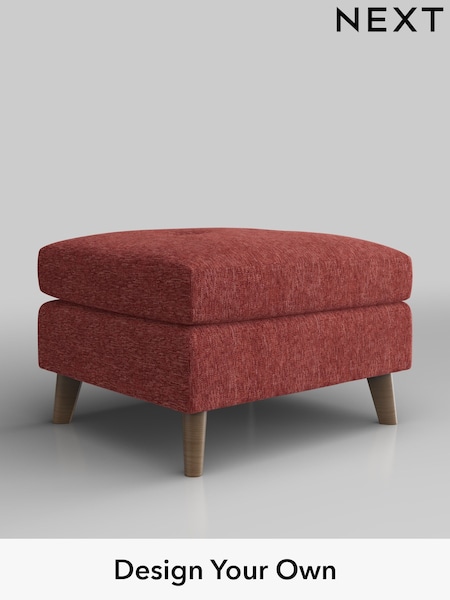 Cotswold Chenille/Dark Terracotta Orange Wilson Buttoned Back (W42867) | £350