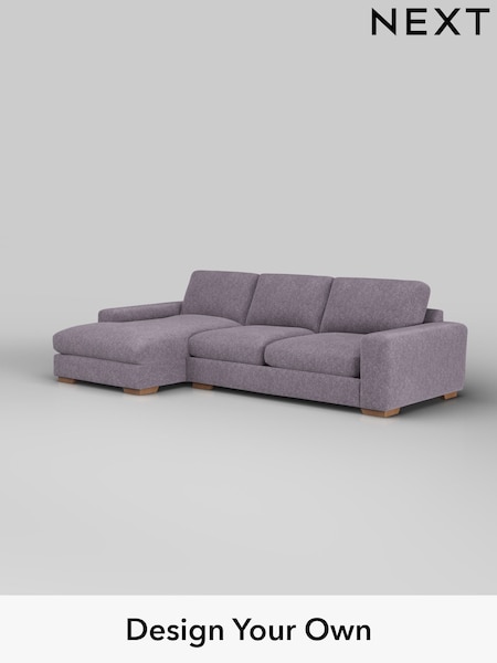 Cotswold Chenille/Light Lilac Purple Houghton Deep Relaxed Sit (W42875) | £2,325