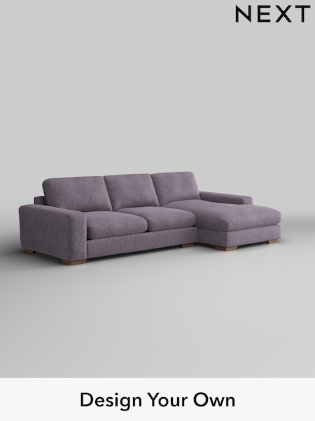 Cotswold Chenille/Light Lilac Purple Houghton Deep Relaxed Sit (W42875) | £2,325