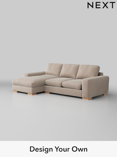Cotswold Chenille/Light Natural Houghton Deep Relaxed Sit (W42884) | £2,125