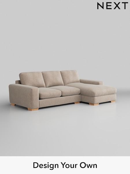 Cotswold Chenille/Light Natural Houghton Deep Relaxed Sit (W42884) | £2,125