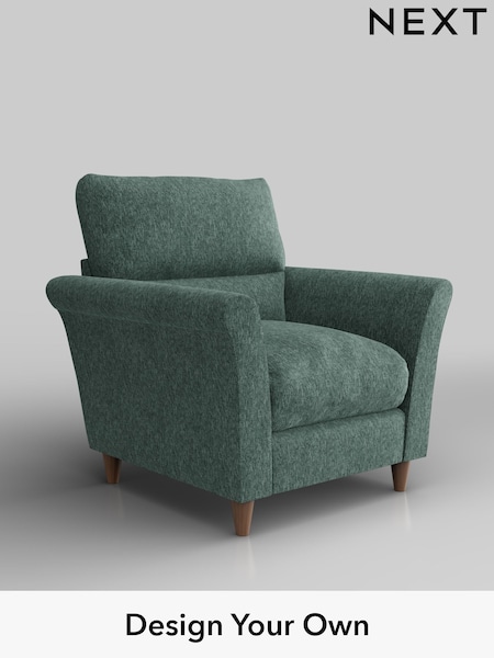 Cotswold Chenille/Mid Slate Teal Green Hartley Highback Relaxed Sit (W42918) | £875