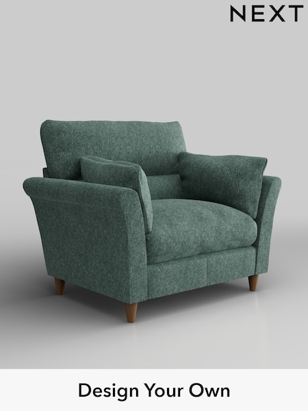 Cotswold Chenille/Mid Slate Teal Green Hartley Highback Relaxed Sit (W42918) | £975