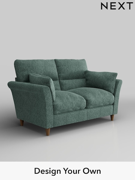 Cotswold Chenille/Mid Slate Teal Green Hartley Highback Relaxed Sit (W42918) | £1,125