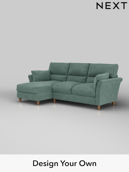 Cotswold Chenille/Mid Slate Teal Green Hartley Highback Relaxed Sit (W42918) | £1,950