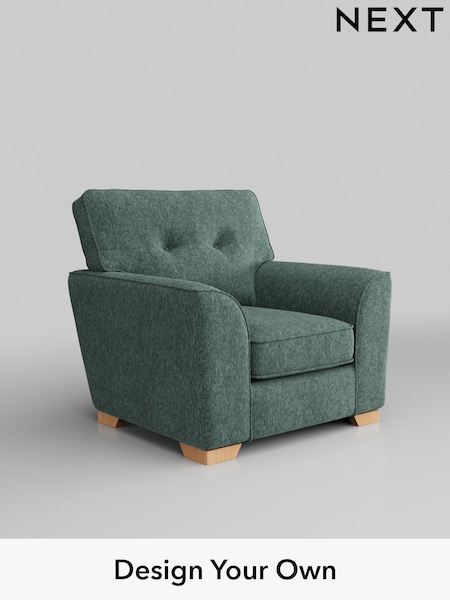 Cotswold Chenille/Mid Slate Teal Green Stamford Buttoned Back (W42922) | £799