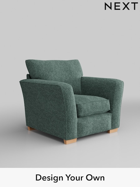 Cotswold Chenille/Mid Slate Teal Green Heath Highback (W42926) | £750