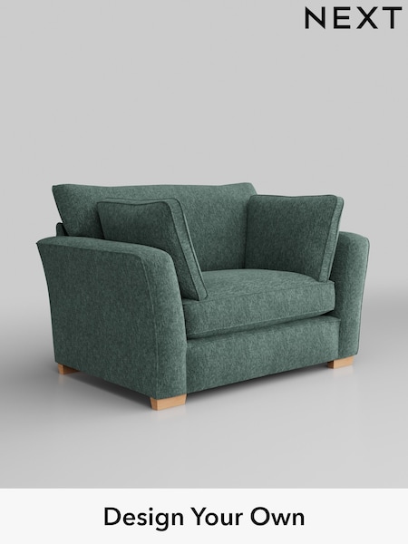Cotswold Chenille/Mid Slate Teal Green Heath Highback (W42926) | £850
