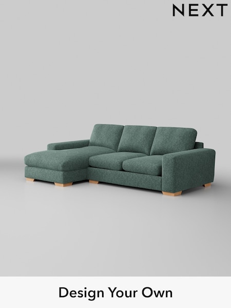 Cotswold Chenille/Mid Slate Teal Green Houghton Deep Relaxed Sit (W42929) | £2,125