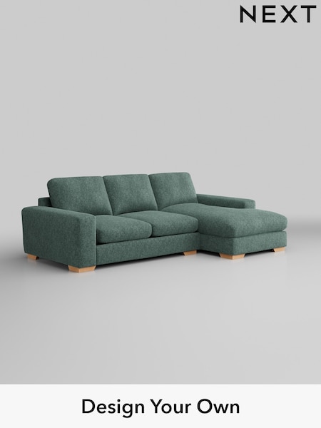 Cotswold Chenille/Mid Slate Teal Green Houghton Deep Relaxed Sit (W42929) | £2,125