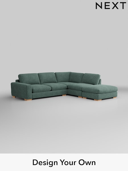 Cotswold Chenille/Mid Slate Teal Green Houghton Deep Relaxed Sit (W42929) | £2,675
