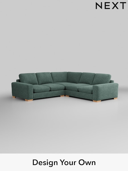 Cotswold Chenille/Mid Slate Teal Green Houghton Deep Relaxed Sit (W42929) | £2,825