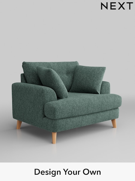 Cotswold Chenille/Mid Slate Teal Green Parker Buttoned Back (W42936) | £1,025