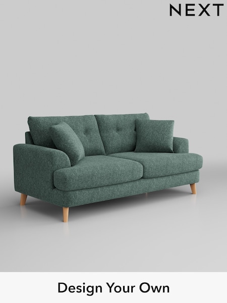 Cotswold Chenille/Mid Slate Teal Green Parker Buttoned Back (W42936) | £1,425