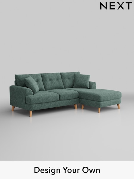 Cotswold Chenille/Mid Slate Teal Green Parker Buttoned Back (W42936) | £1,850