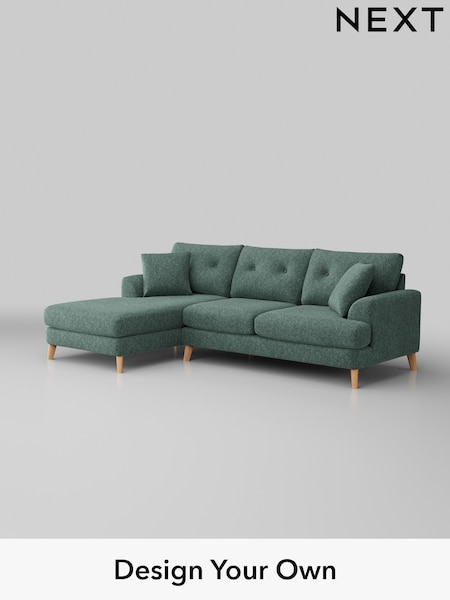 Cotswold Chenille/Mid Slate Teal Green Parker Buttoned Back (W42936) | £2,199