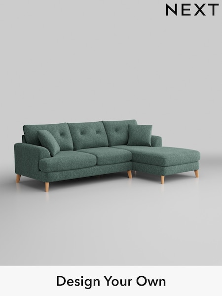 Cotswold Chenille/Mid Slate Teal Green Parker Buttoned Back (W42936) | £2,199
