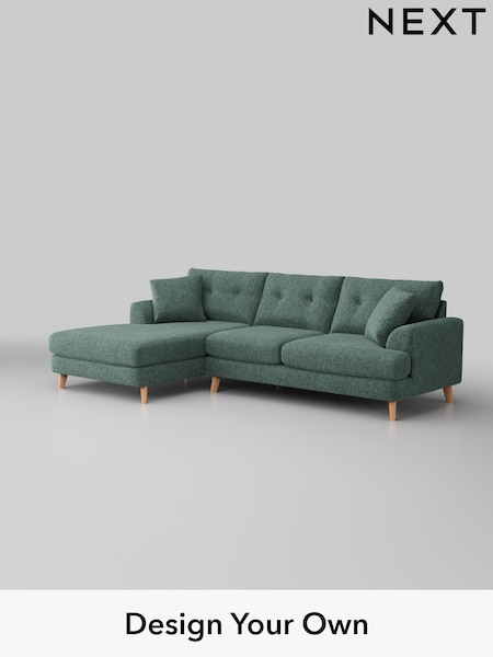 Cotswold Chenille/Mid Slate Teal Green Parker Buttoned Back (W42936) | £2,350