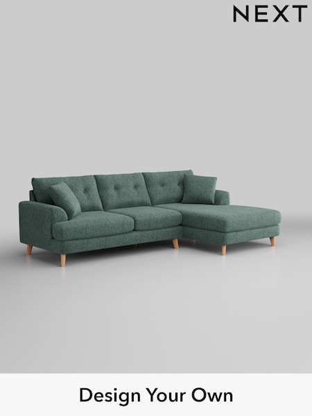 Cotswold Chenille/Mid Slate Teal Green Parker Buttoned Back (W42936) | £2,350