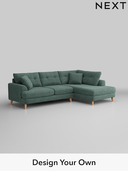 Cotswold Chenille/Mid Slate Teal Green Parker Buttoned Back (W42936) | £2,325