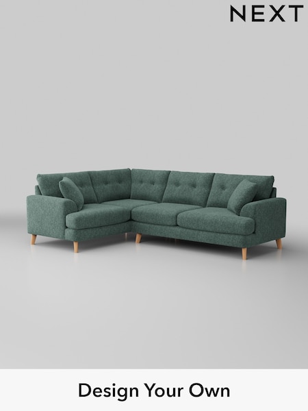 Cotswold Chenille/Mid Slate Teal Green Parker Buttoned Back (W42936) | £2,375