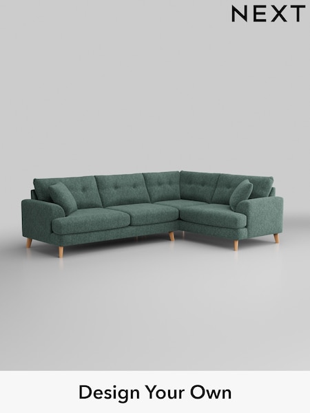 Cotswold Chenille/Mid Slate Teal Green Parker Buttoned Back (W42936) | £2,475