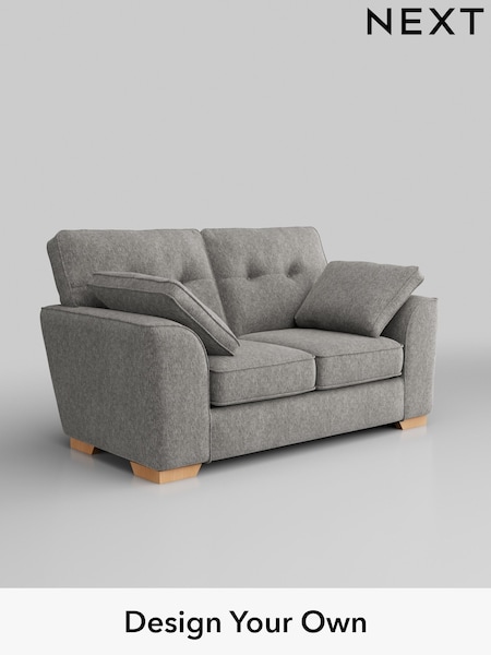 Cotswold Chenille/Silver Grey Stamford Buttoned Back (W42965) | £1,099