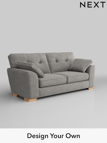 Cotswold Chenille/Silver Grey Stamford Buttoned Back (W42965) | £1,299
