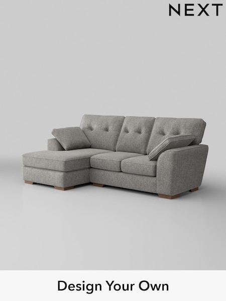 Cotswold Chenille/Silver Grey Stamford Buttoned Back (W42965) | £1,775