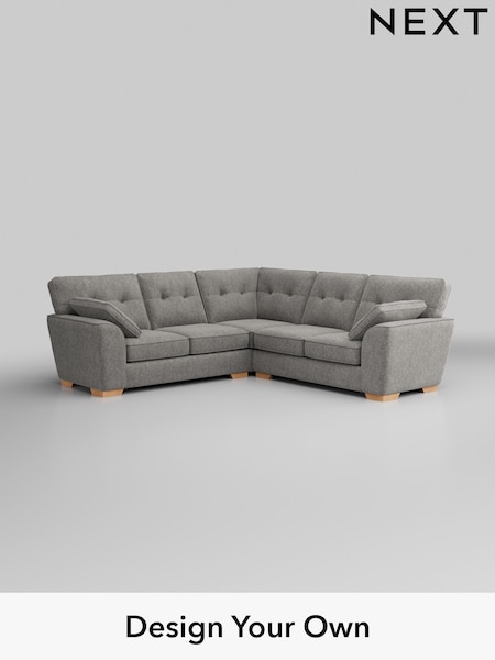 Cotswold Chenille/Silver Grey Stamford Buttoned Back (W42965) | £2,425