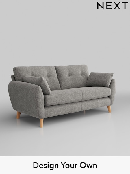 Cotswold Chenille/Silver Grey Wilson Buttoned Back (W42973) | £1,050