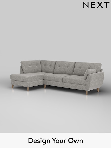 Cotswold Chenille/Silver Grey Wilson Buttoned Back (W42973) | £1,775