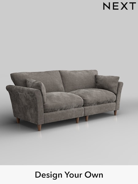 Distressed Velour/French Grey Hartley Relaxed Sit (W42974) | £1,375