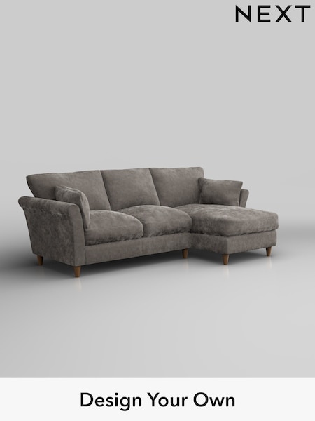 Distressed Velour/French Grey Hartley Relaxed Sit (W42974) | £1,899
