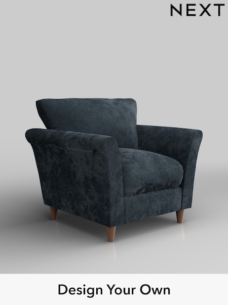Distressed Velour/Midnight Blue Hartley Relaxed Sit (W42990) | £825