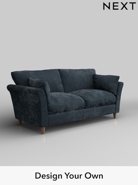 Distressed Velour/Midnight Blue Hartley Relaxed Sit (W42990) | £1,275