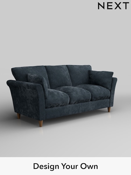 Distressed Velour/Midnight Blue Hartley Relaxed Sit (W42990) | £1,275