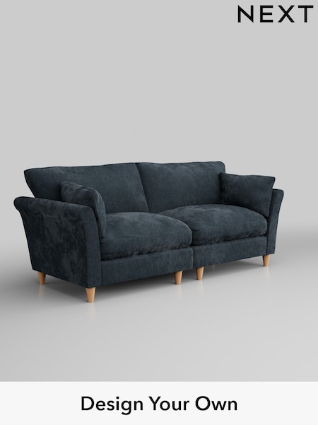 Distressed Velour/Midnight Blue Hartley Relaxed Sit (W42990) | £1,375