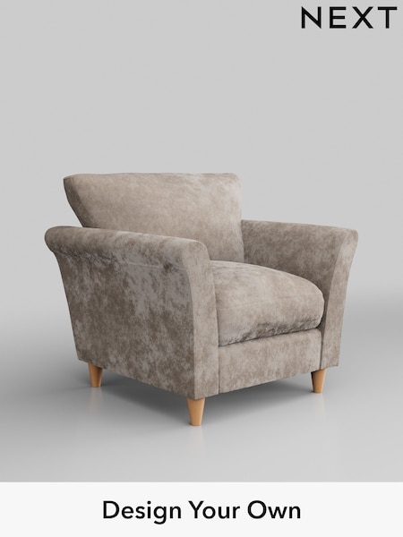 Distressed Velour/Mid Natural Hartley Relaxed Sit (W42991) | £825