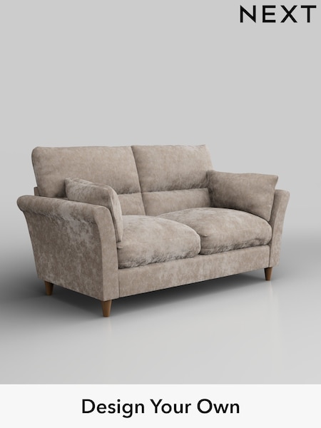 Distressed Velour/Mid Natural Hartley Highback Relaxed Sit (W42992) | £1,225