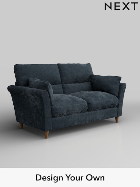 Distressed Velour/Midnight Blue Hartley Highback Relaxed Sit (W42994) | £1,225