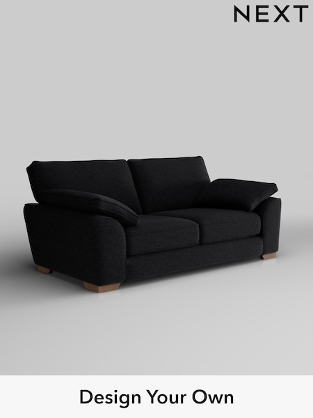 Fine Chenille Easy Clean/Black Stamford Grand Relaxed Sit (W42997) | £1,725